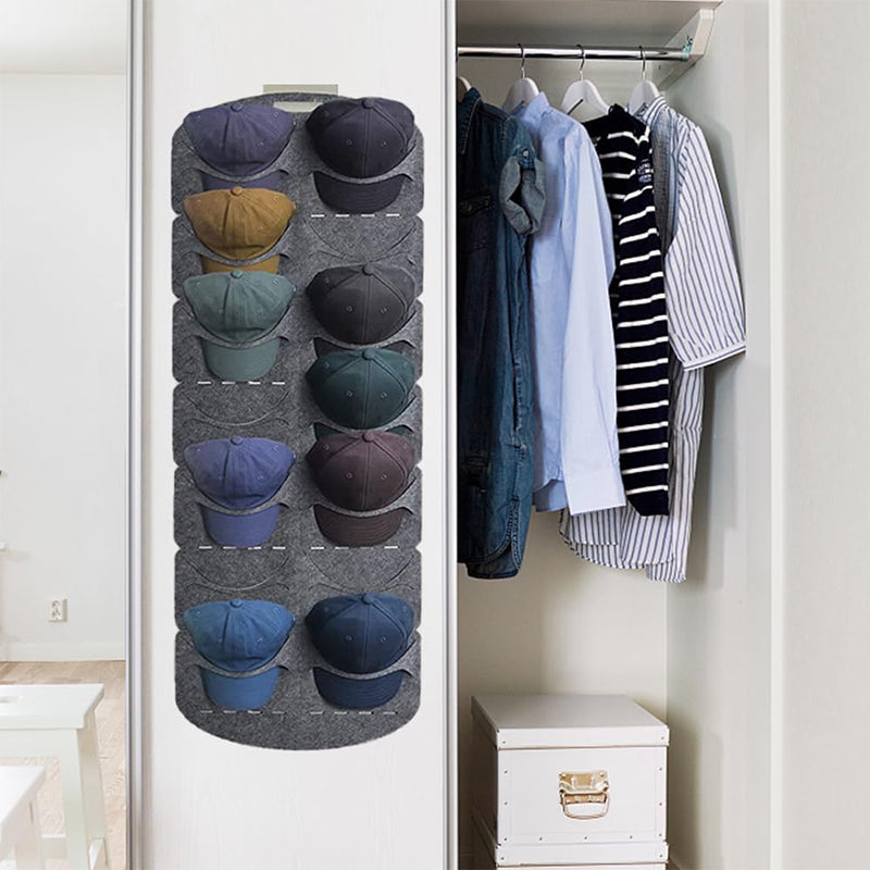 Hangende hoedenorganizer met meerdere zakken