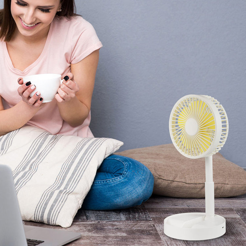Ventilateur debout rechargeable télescopique à hauteur réglable