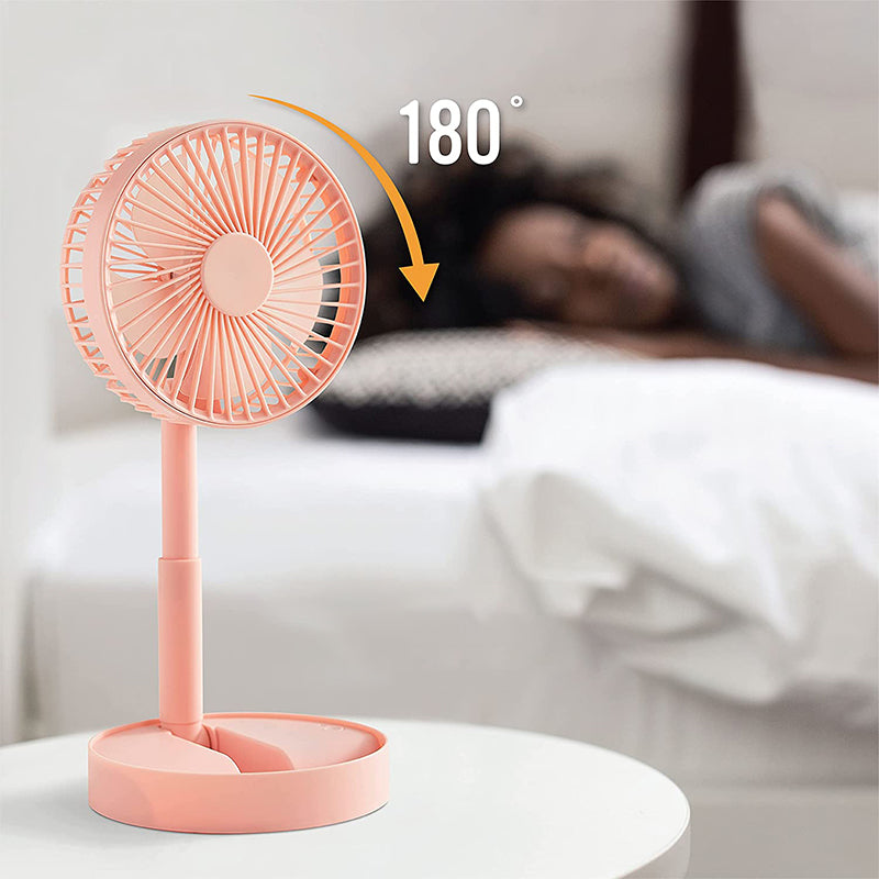 Ventilateur debout rechargeable télescopique à hauteur réglable