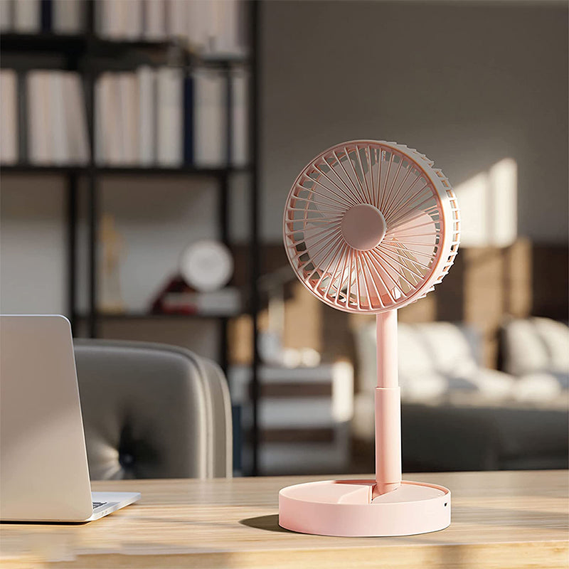 Ventilateur debout rechargeable télescopique à hauteur réglable