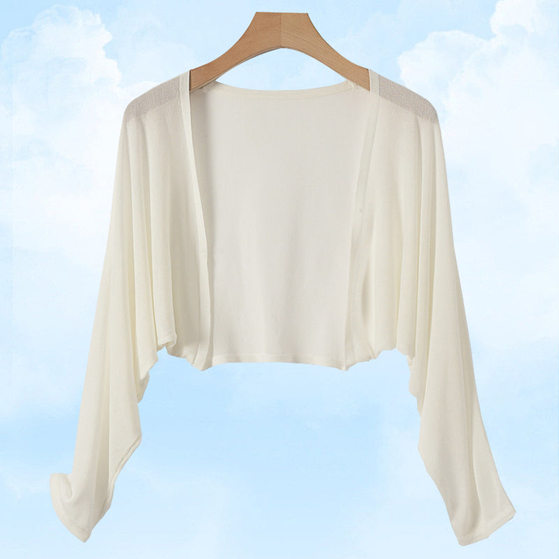 Cardigan déboutonné en tricot de lin