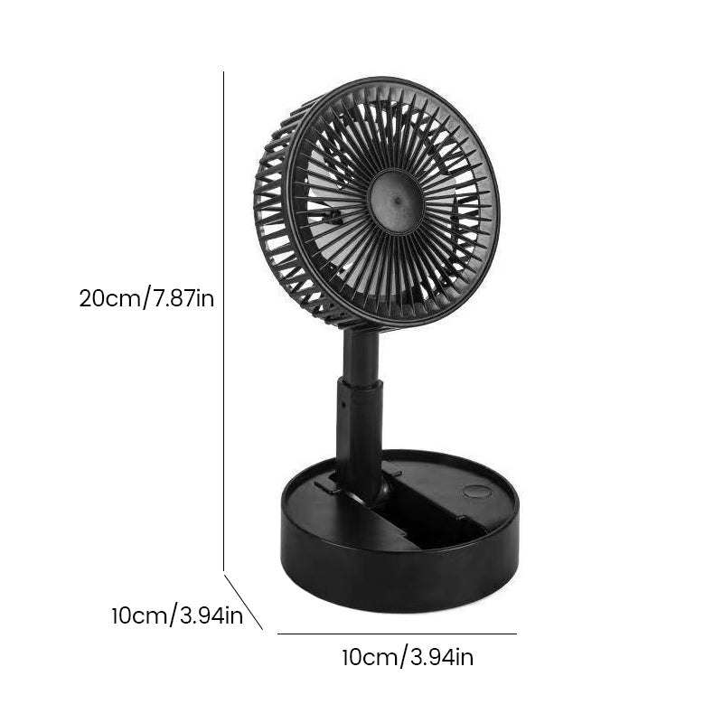 Ventilateur debout rechargeable télescopique à hauteur réglable