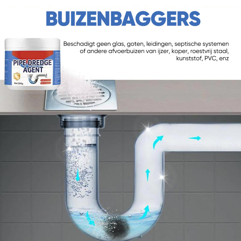 Multifunctioneel pijpbaggermiddel