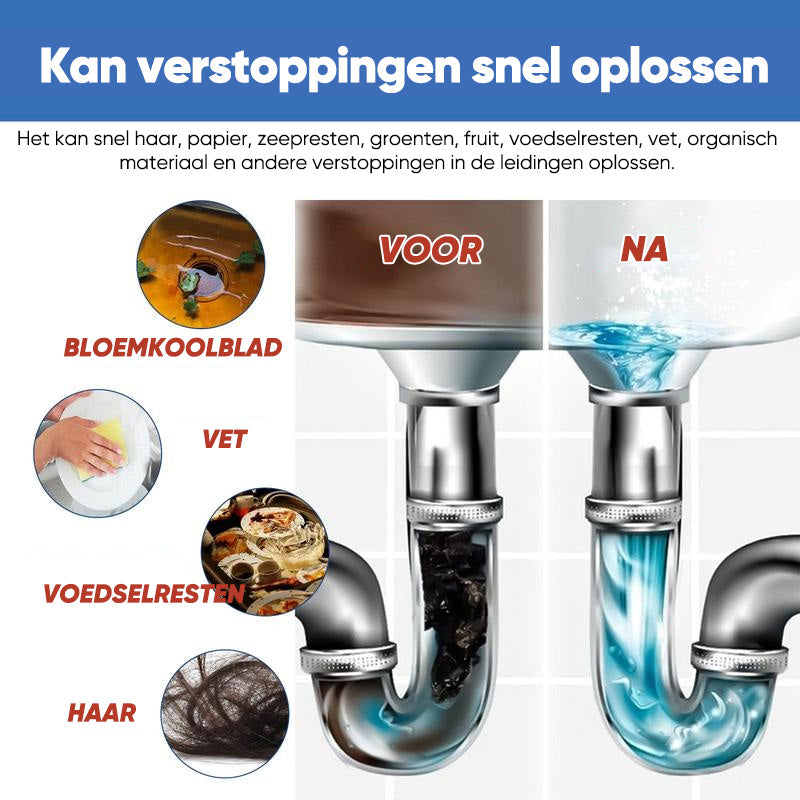Multifunctioneel pijpbaggermiddel