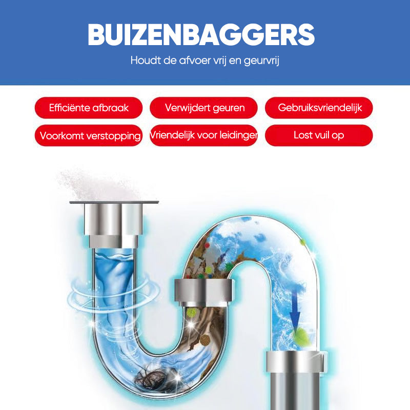 Multifunctioneel pijpbaggermiddel