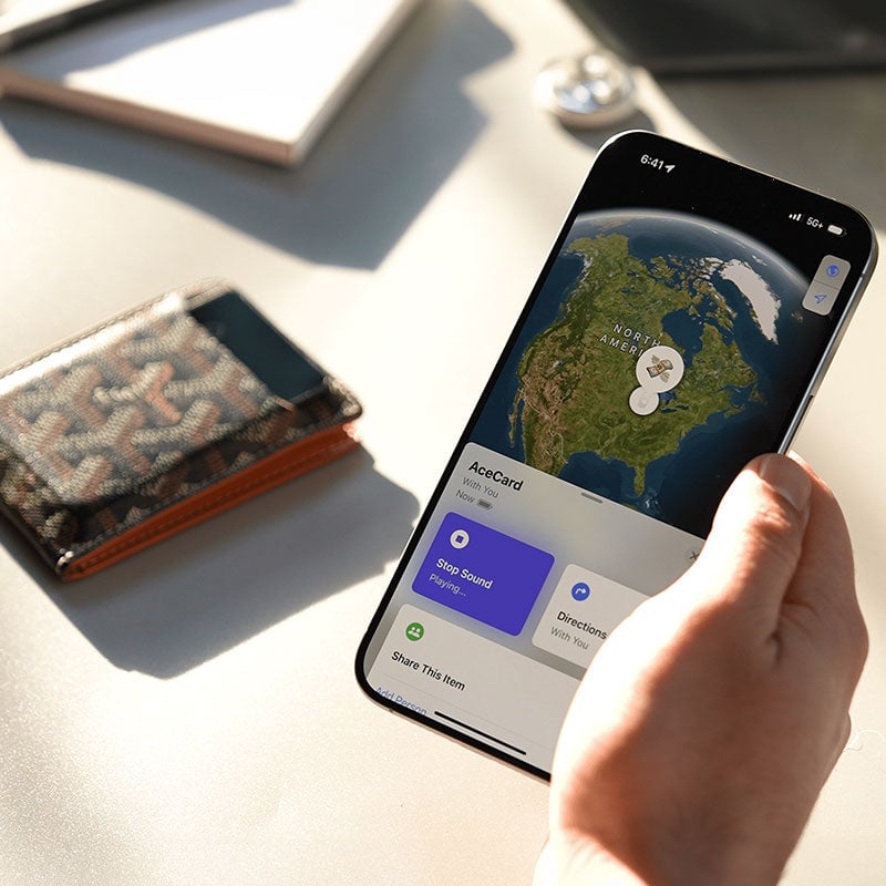 Ultradunne wereldwijde Tracker-kaart (alleen iOS)