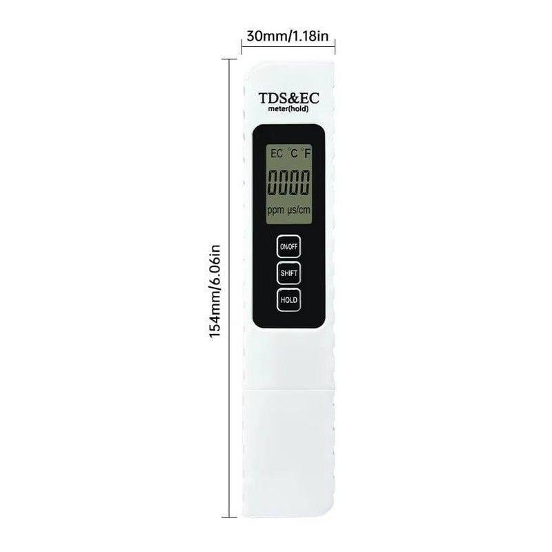 Nieuwe 4-in-1 TDS-meter - TDS EC & Temperatuur