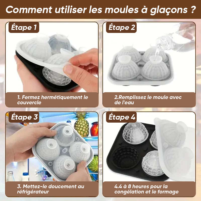 Moule à glaçons en silicone pour whisky