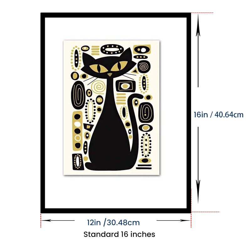 Katten kunstafdruk decoratieschilderij