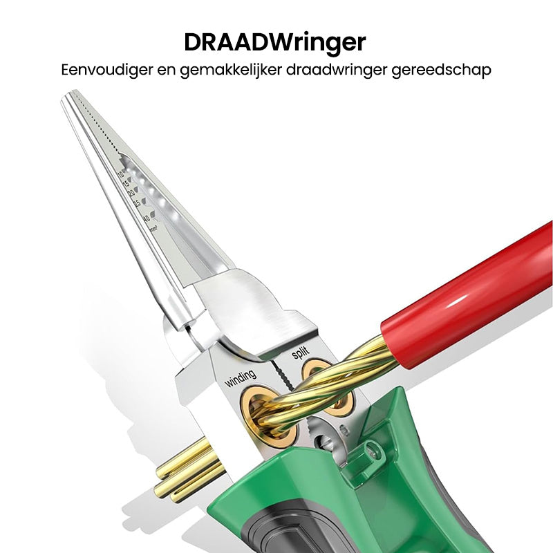 8-in-1 robuuste draadstriptang met spanningstest