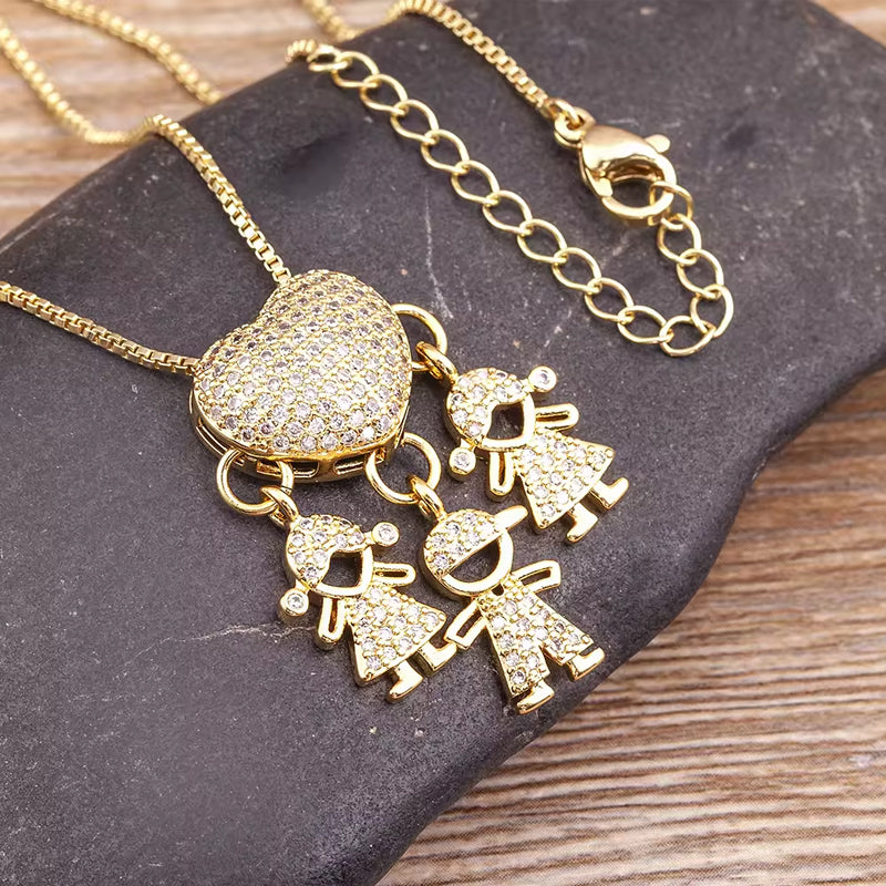 L'amour et mes enfants - Collier d'amour maternel