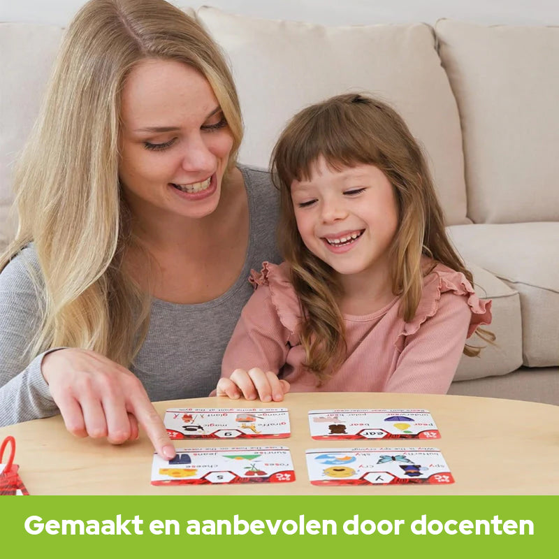 Fonics Flash Cards - Leren lezen in 20 stappen - Digraphs CVC Blends Lange klinkers