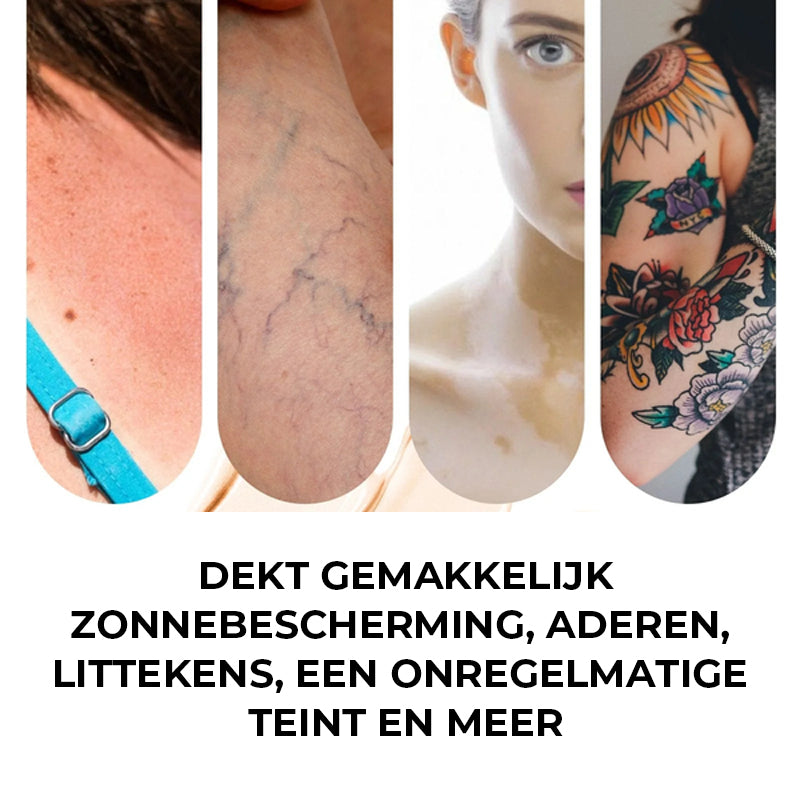 Lichaamsdekkingsperfector – Waterdichte make-up voor benen en lichaam