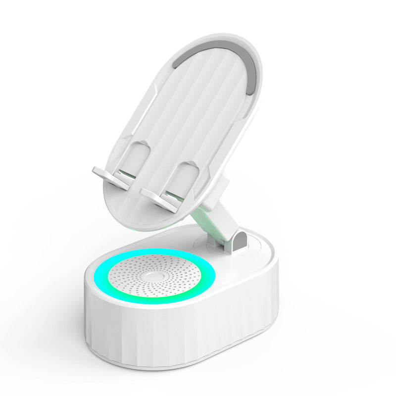 Enceinte Bluetooth sans fil à induction audio 5 en 1 avec support de téléphone