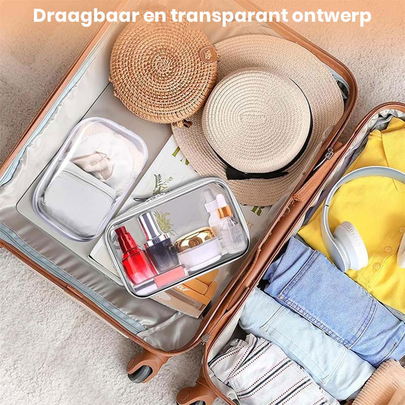 Grote capaciteit rits opbergdoos set