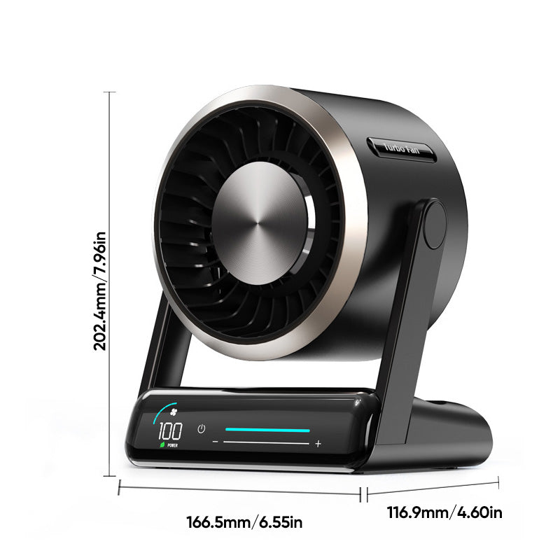 Ventilateur de bureau tactile intelligent à écran numérique