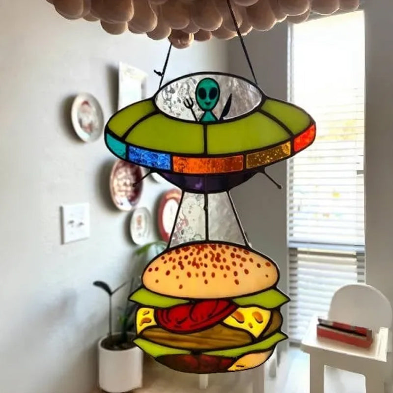 Creatieve buitenaardse koe hanger