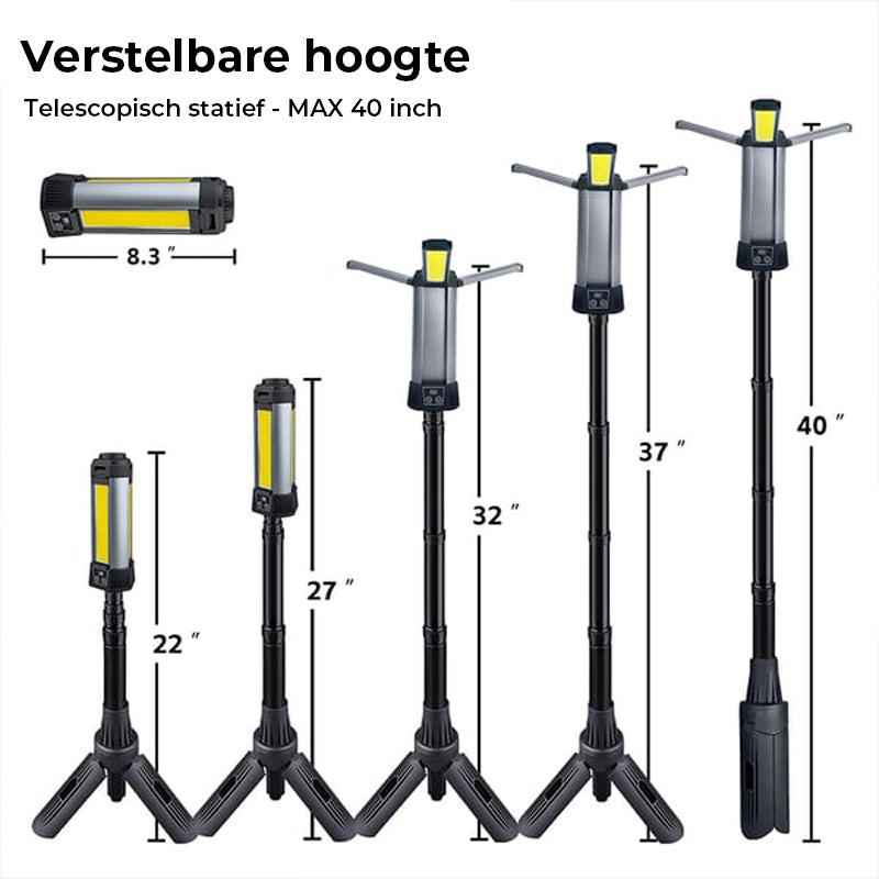 Verbeterde draagbare kampeerlamp met beugel