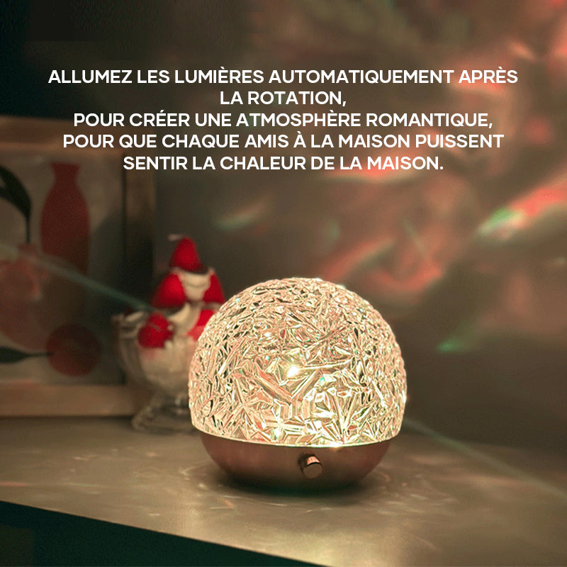 Lampe d'ambiance à projection dynamique de vagues d'eau