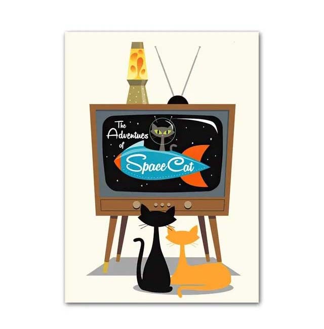 Katten kunstafdruk decoratieschilderij
