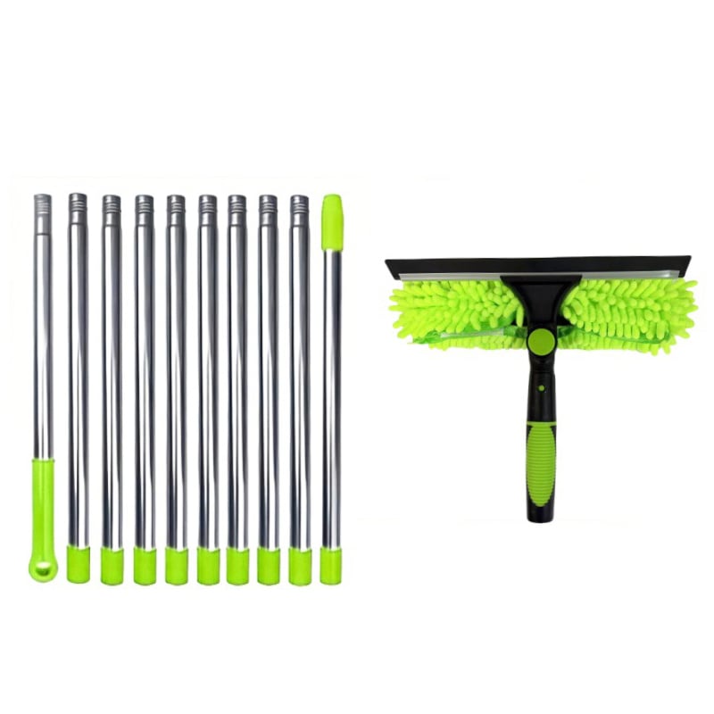 425 cm 2-in-1 intrekbare raamreinigingsborstel en schraperset
