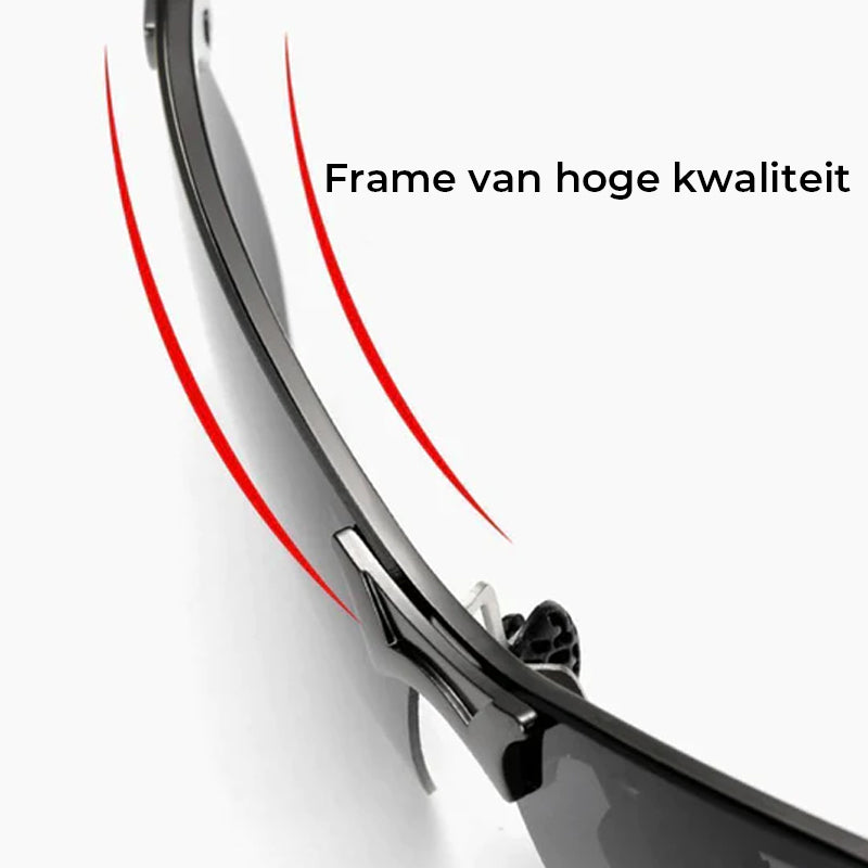 Fotochromatische zonnebril met anti-reflecterende gepolariseerde lens