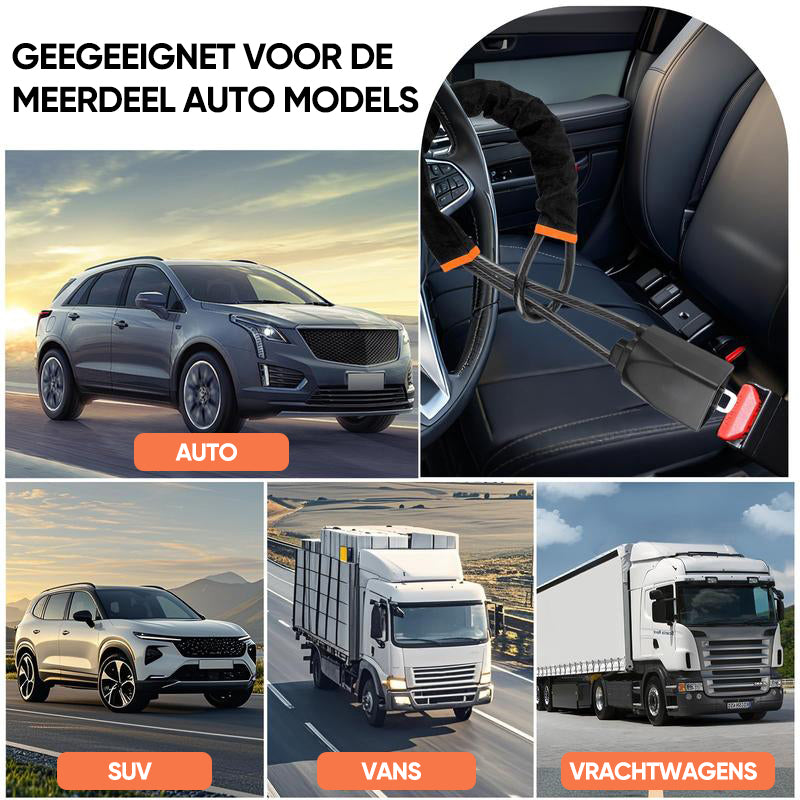 Stuurslot, universeel antidiefstalsysteem voor auto's met 2 sleutels