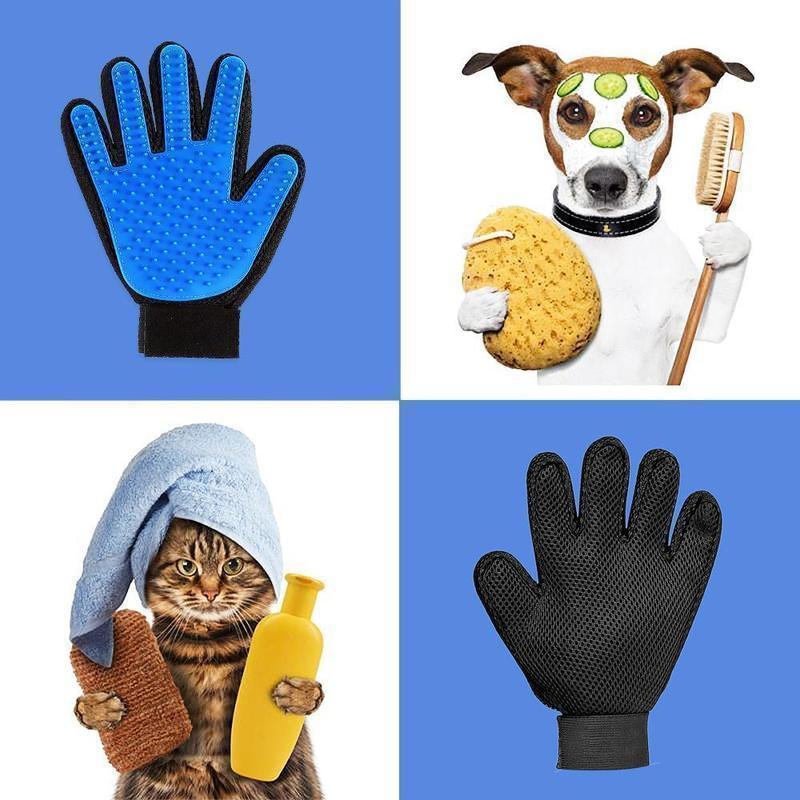 Hoogwaardige verzorgingshandschoen voor honden en katten