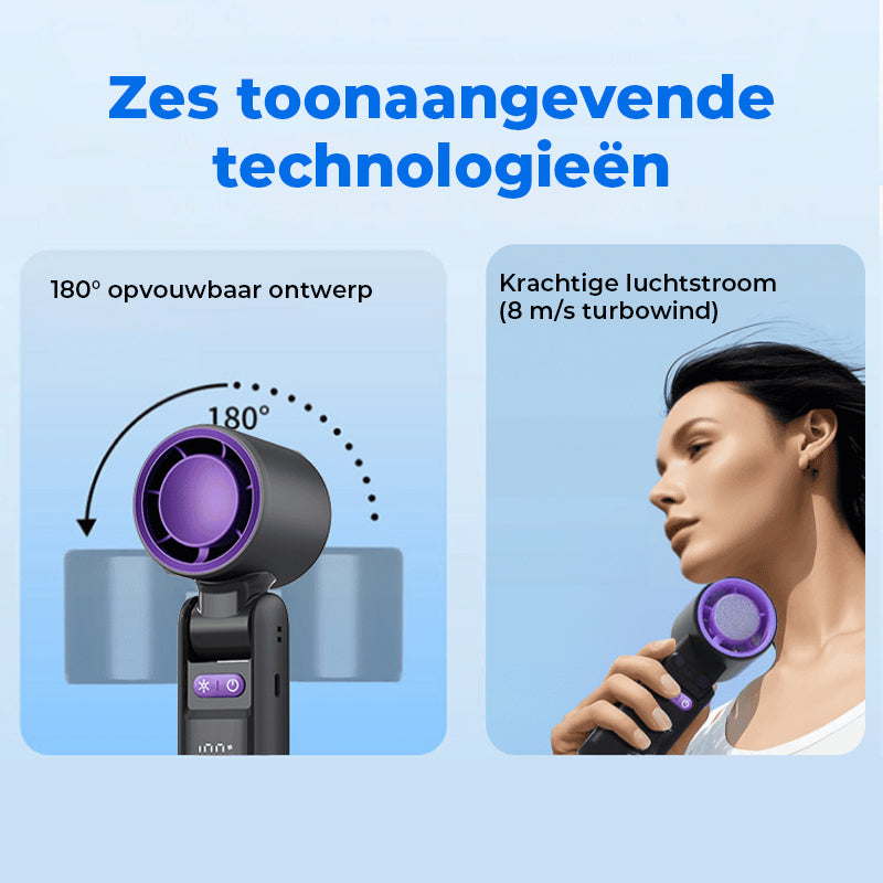 Draagbare handturboventilator