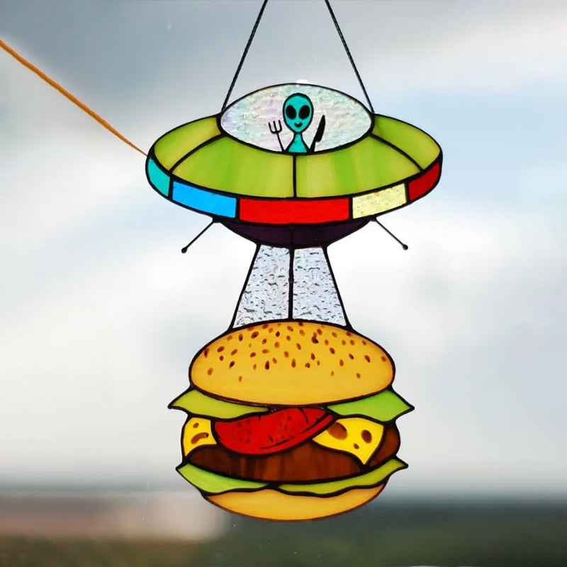 Creatieve buitenaardse koe hanger