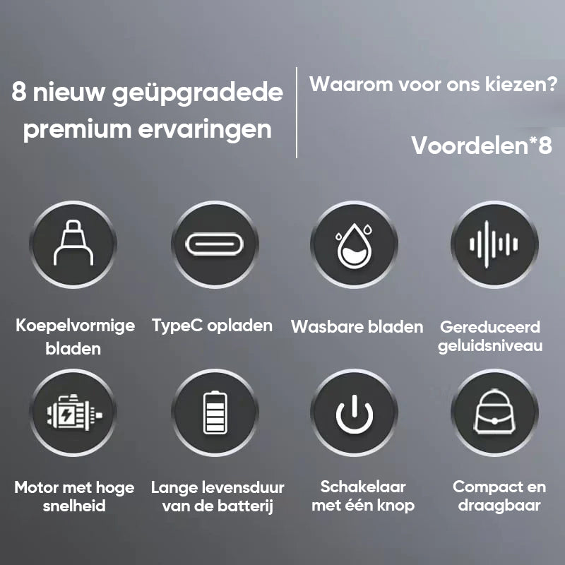 Draagbare neushaartrimmer