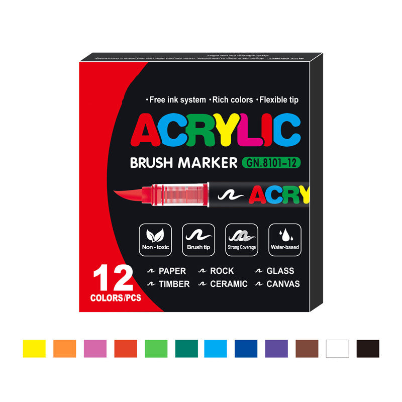 Marqueur acrylique liquide droit