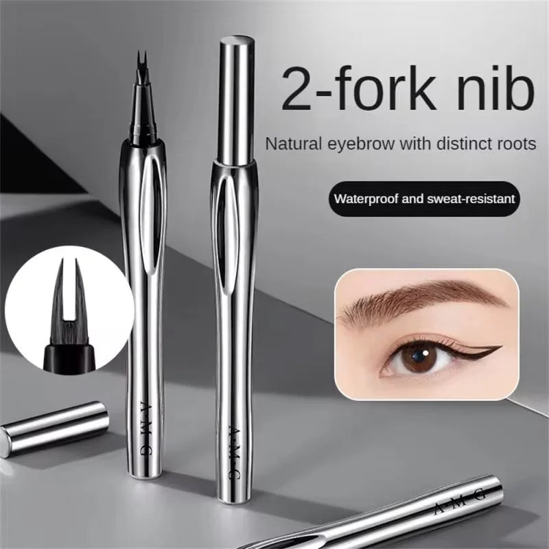 Micro-Vork Tip Potlood Langhoudend Waterdicht Wenkbrauwpotlood