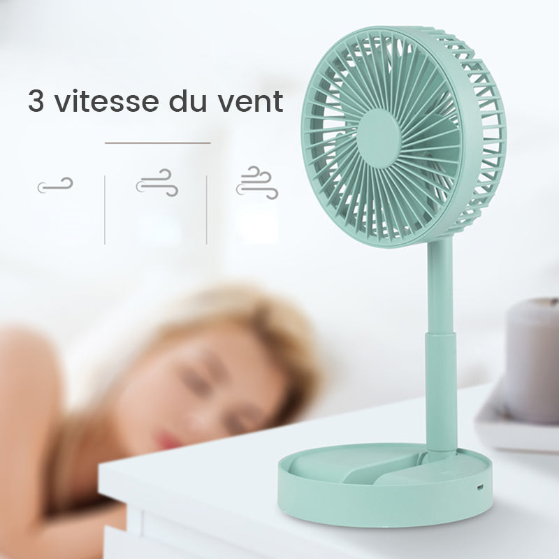 Ventilateur debout rechargeable télescopique à hauteur réglable