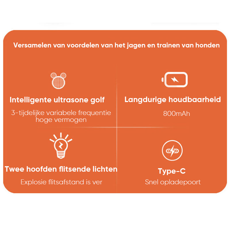 Ultrasoon hondenafweermiddel