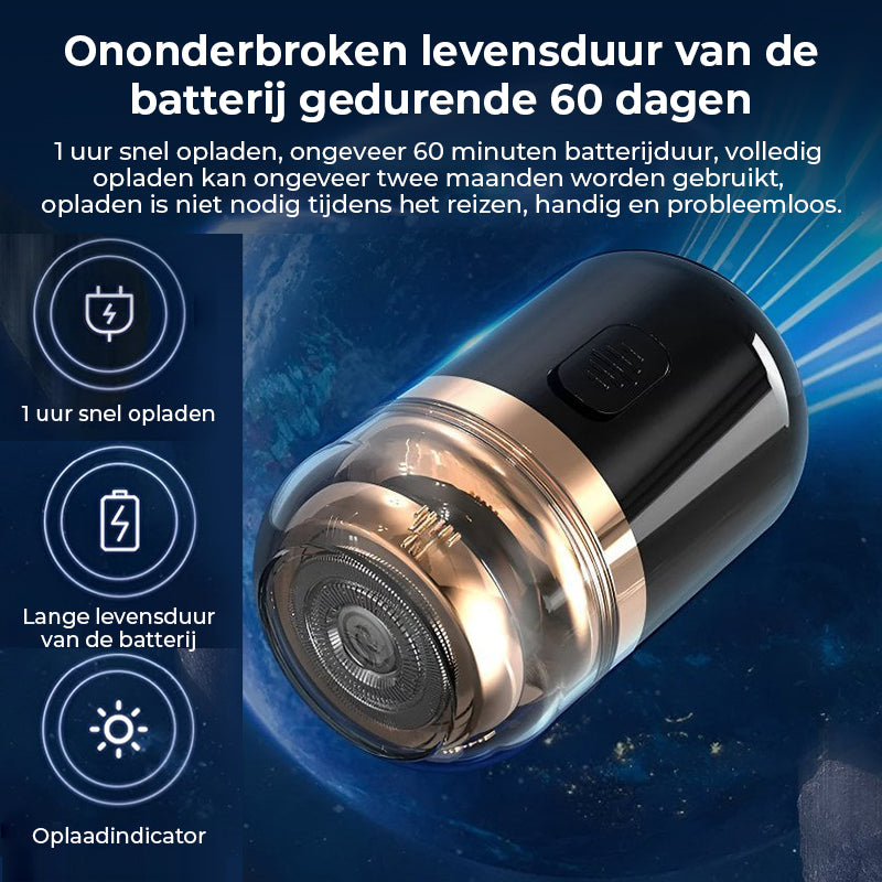 Mini draagbaar elektrisch scheerapparaat