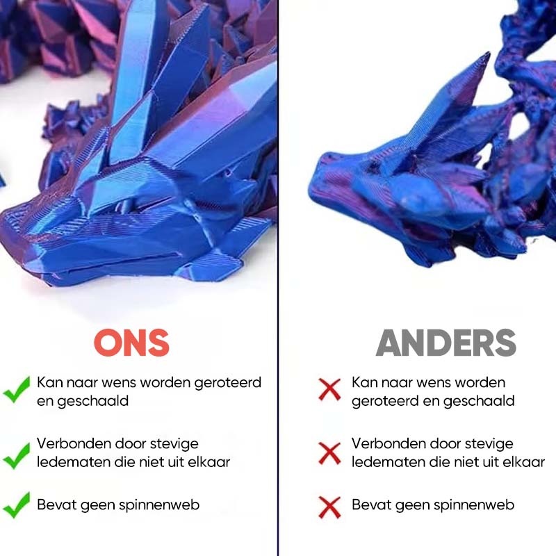 Edelsteen Draken Ei Ornamenten