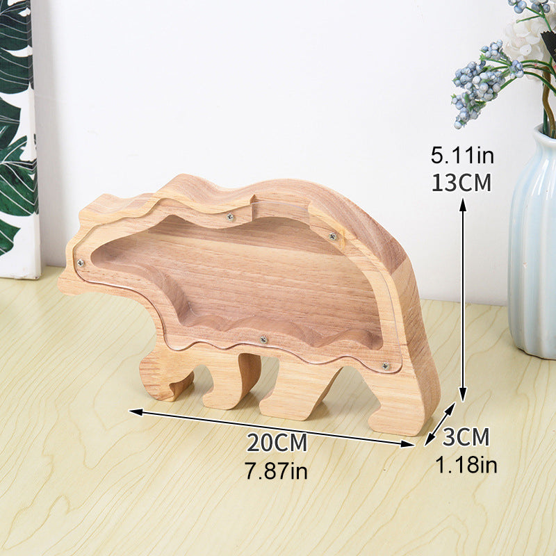 Tirelire Animal en Bois
