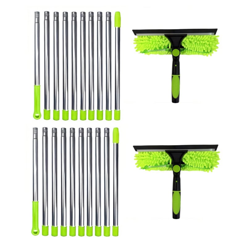 425 cm 2-in-1 intrekbare raamreinigingsborstel en schraperset