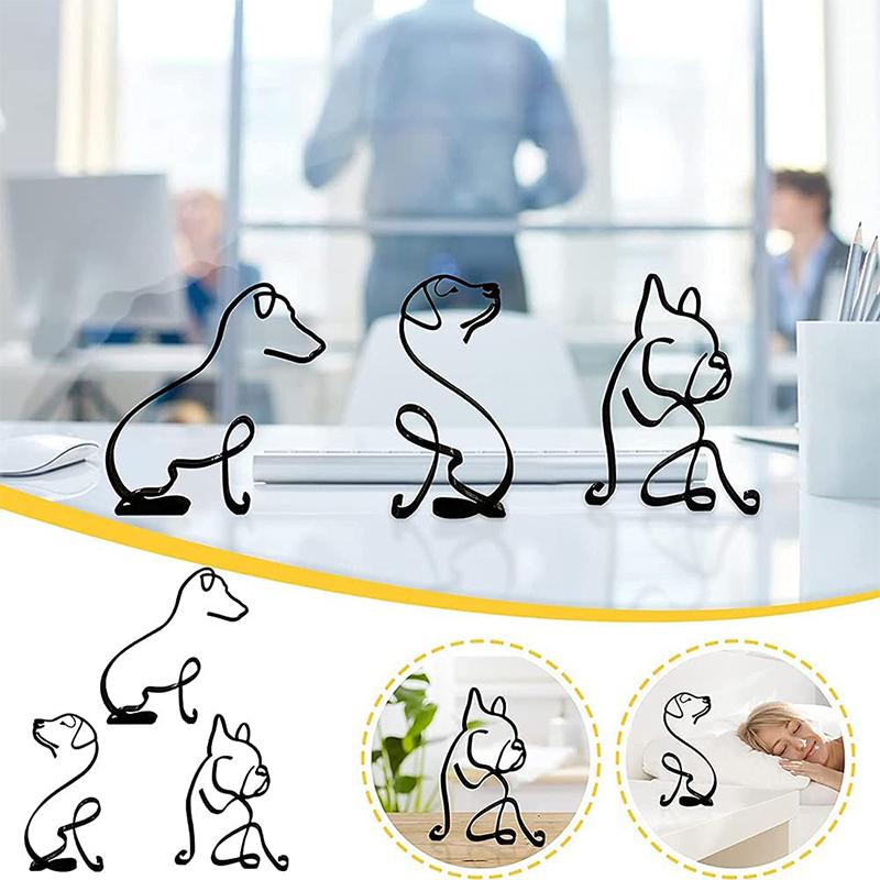 Hond minimalistische kunstsculptuur