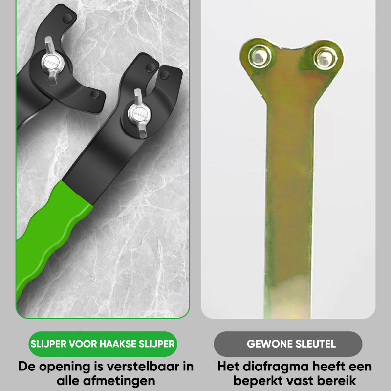 Haakse slijper Moersleutel Verdikt demontagegereedschap Verstelbaar