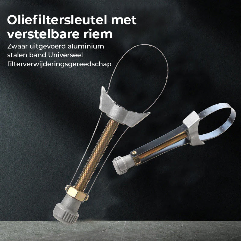 Auto Diameter Verstelbare Oliefilter Verwijderingsband Sleutel Gereedschap