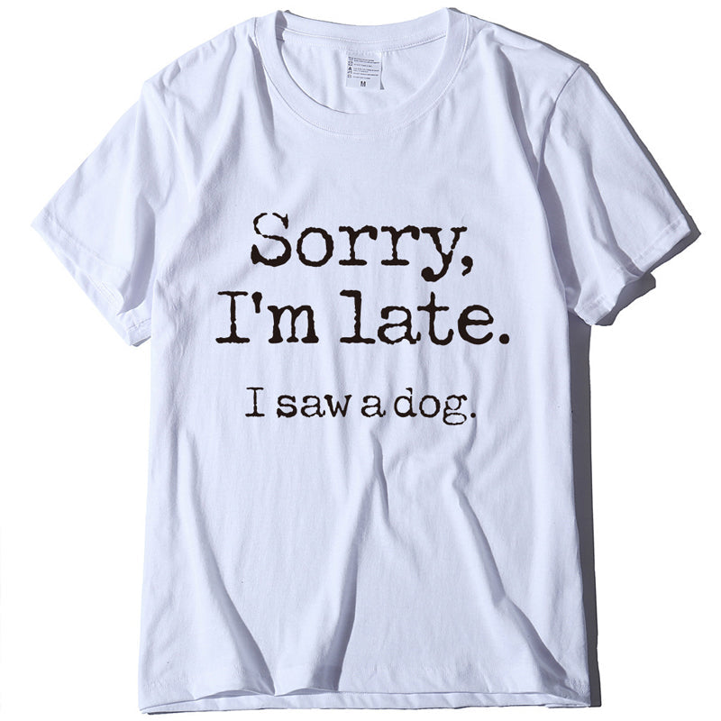 T-shirt à imprimé lettre