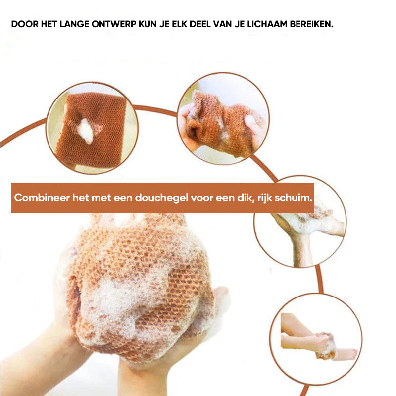Nylon Afrikaans exfoliërend net