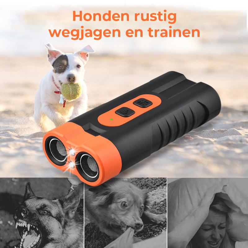 Krachtige ultrasone hondenafweer met dubbele kern