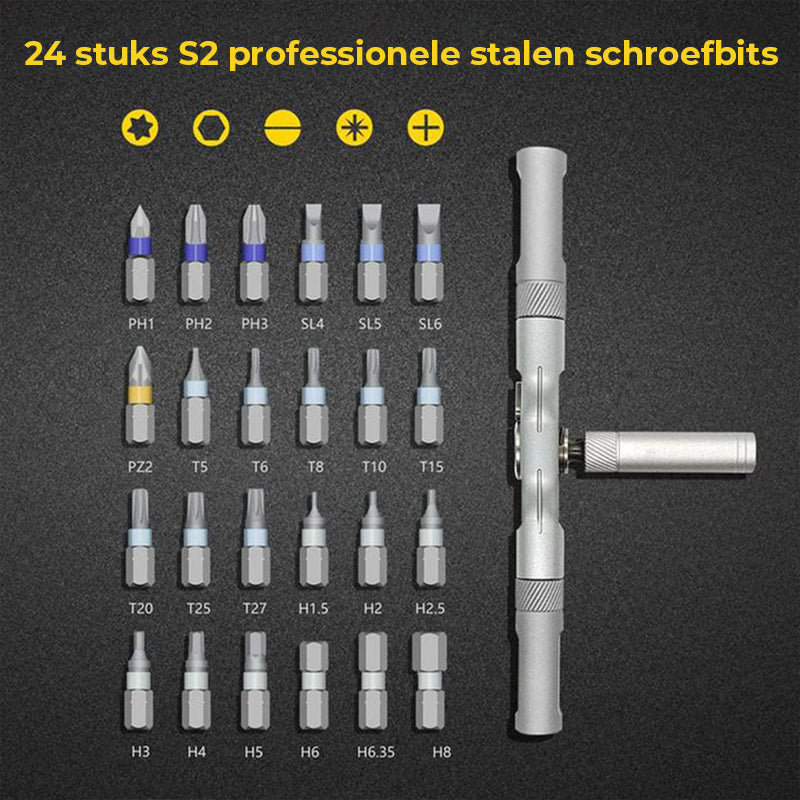 24-in-1 magnetische schroevendraaierset