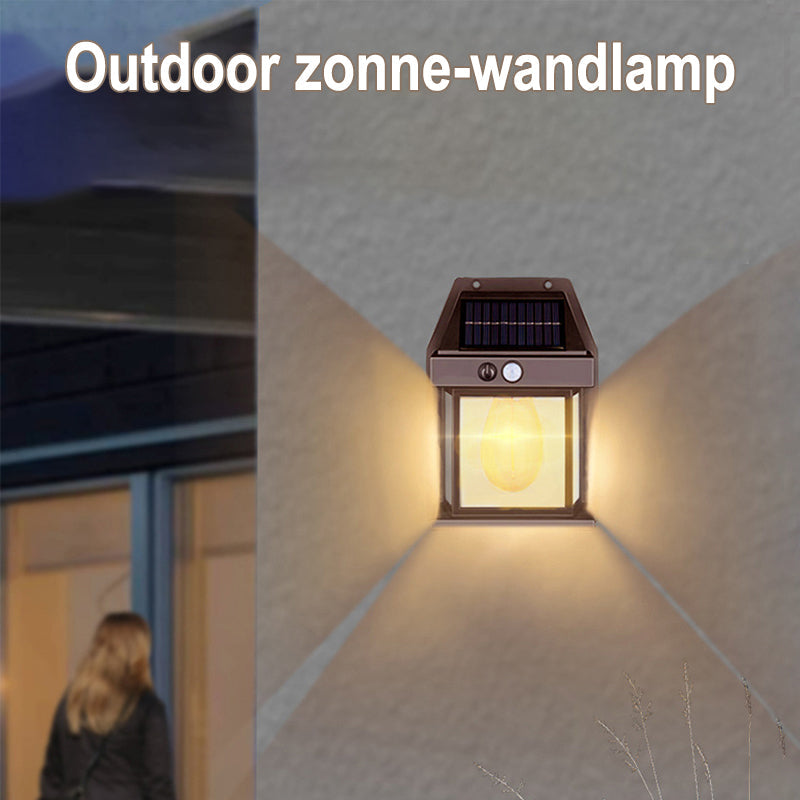 Wandlamp op zonne-energie