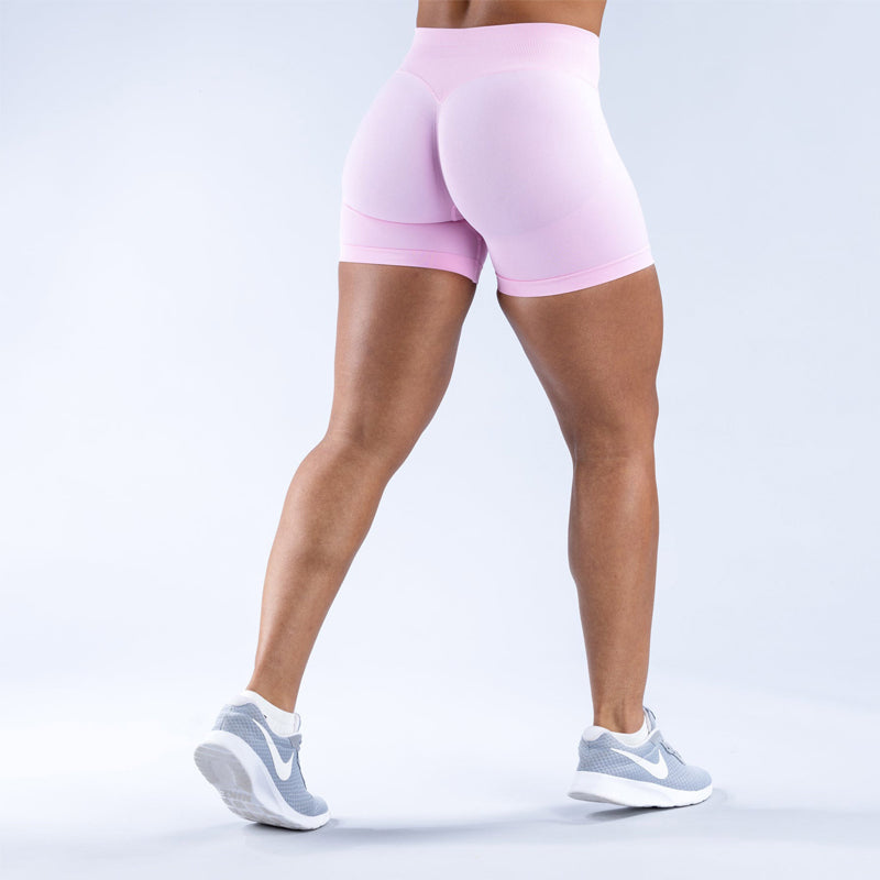Effen sportshorts met hoge taille voor dames