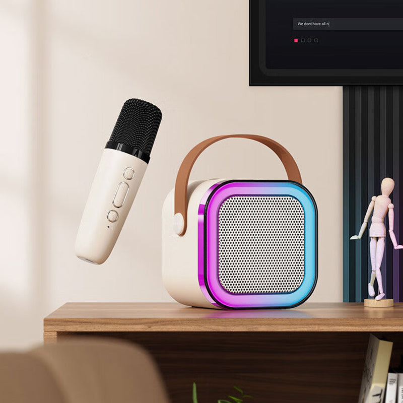 Mini Karaoke Machine met draadloze microfoons