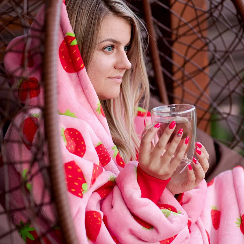 Draagbare dekenhoodie voor volwassenen